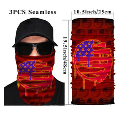 Blood Flag Flower Neck Gaiter Sports Face Mask Sun Protection Dust Mask