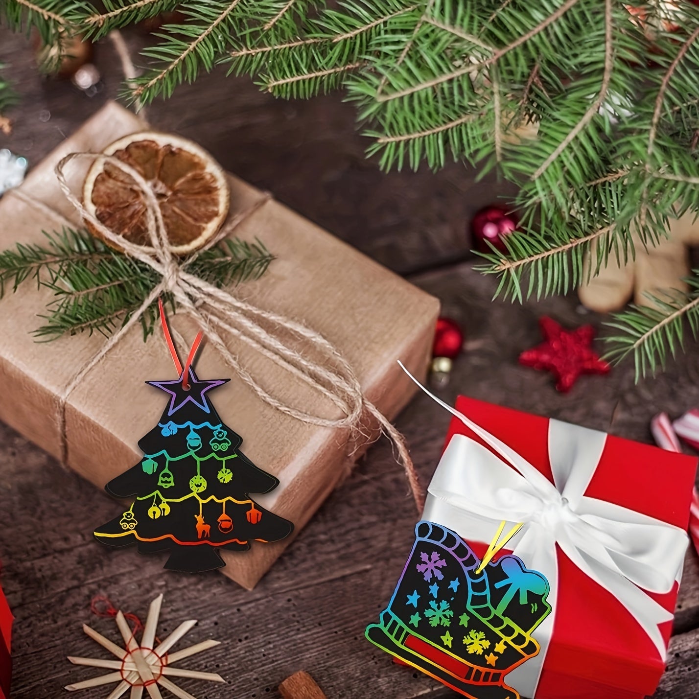 Christmas Scratch Painting Paper DIY Doodle Painting