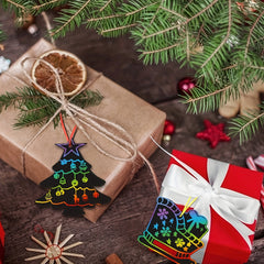 Christmas Scratch Painting Paper DIY Doodle Painting