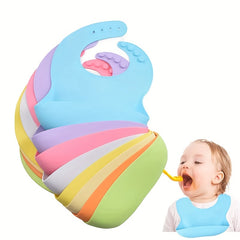 Waterproof Silicone Baby Bib BPA Free Toddler Feeding Bib