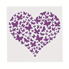 Butterfly Love Stencil Template for DIY Crafts Scrapbooking Painting