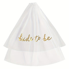 Double Layer Floral Bridal Veil Headband European & American Style