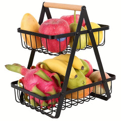 Detachable Storage Rack Fruit And Vegetable Storage Basket Iron Storage Box