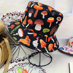 Hip hop Mushroom Graffiti Fisherman Hat