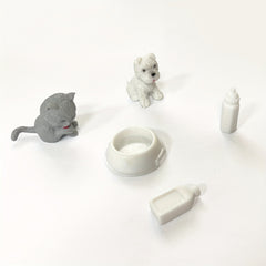 15 Piece Pet Care Doctor Kit Pretend Play Set for Kids Grooming Feeding Caring