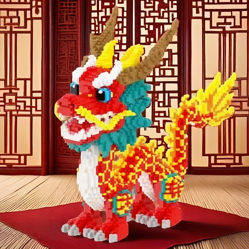 Dragon Building Blocks Set Educational 3D Puzzle Holiday Gift