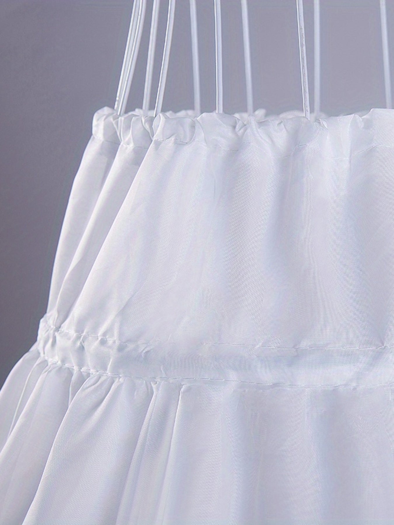 Girls 3-Hoop Petticoat Full Slip Skirt for Flower Girl