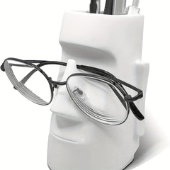 Pen Holder for Desk with Glasses Holder Makeup Brush Office Desk Accessories