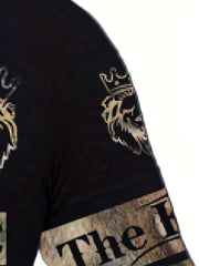 3D Print Lion Hoodie Comfy Loose Hooded Pullover Men's Clothing