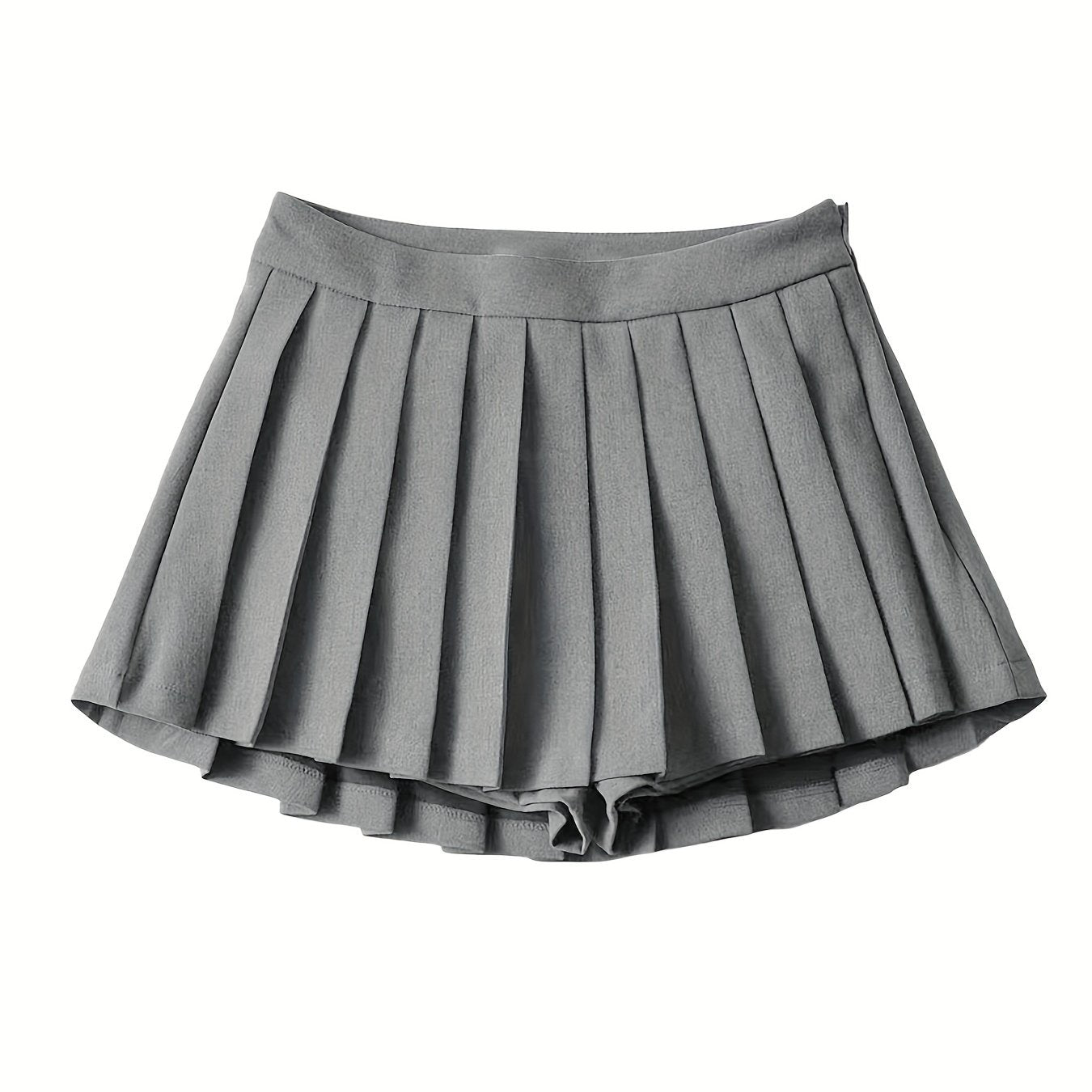 Y2K Solid Pleated Mini Skirt for Women