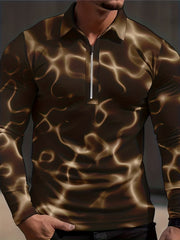 Tie Dye Men's Custom Fit Long Sleeve Shirt