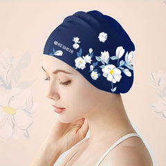 Silicone Swimming Cap for Women Waterproof Large Size Comfortable Swim Hat