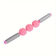 3 5 Wheels Yoga Fascia Stick Fitness Massage Roller for Muscle Relaxation