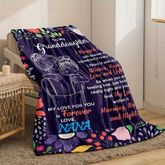 Winter Warm Flannel Blanket Soft Throw for Couch Bed Sofa