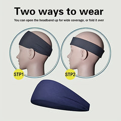 10pcs Men's Sports Hairband for Running Cycling & Training Outdoors