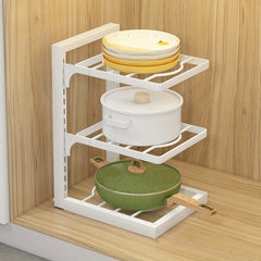 1pc Kitchen Storage Rack Cutting Board Pot Lid Storage Under Sink Organizer