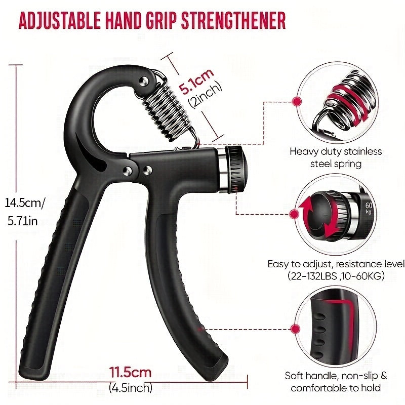 Adjustable Hand Strength Trainer 5-60 Kg