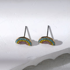 Little Rainbow Stud Earrings Gift For Girls