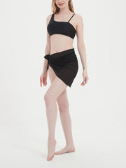 Sexy Beach Cover Up Wrap Ruched Knot Side Sarong