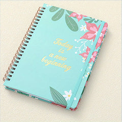 A5 Coil Weekly Schedule Goals Notebook for Students