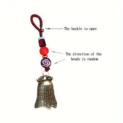 Retro Animal Pig Head Turtle Shell Gourd Dragon Head Keychain Pendant