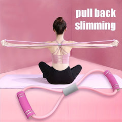 8 Shaped Tension Rope Chest Expander Elastic Strap
