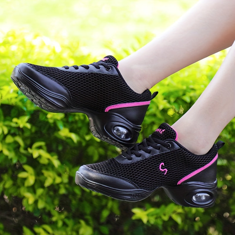 Arch Support Non Slip Wear Resistance Dance Shoes Mesh Breathable Comfortable