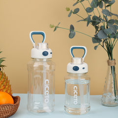 800ml 1300ml Leakproof Straw Water Bottle Portable Water Cup Handle