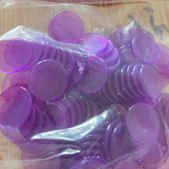100pcs Transparent Plastic Round Game Markers
