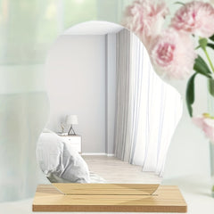 Cloud Shape Irregular Mirror Acrylic Vanity Mirror Frameless Wavy Mirrors
