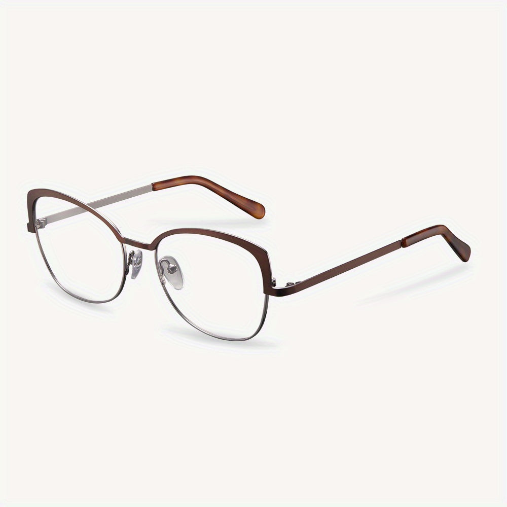 Men's Half Frame Blue Light Blocking Glasses Anti UV Ray
