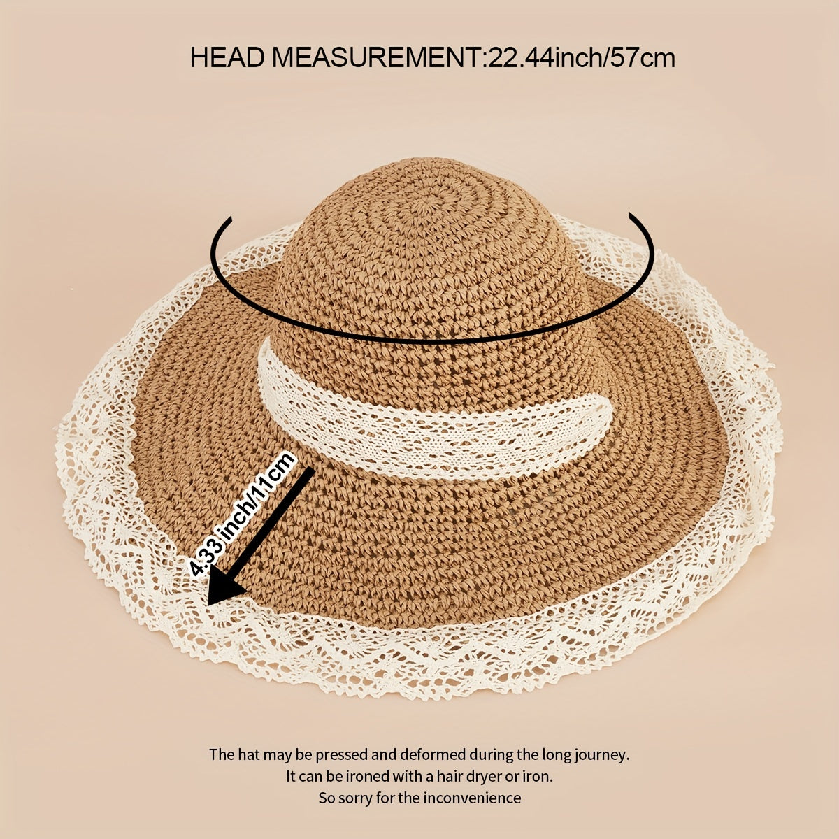 Stylish Straw Sun Hat with Hollow Out Design for Summer