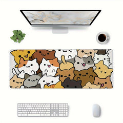 Colorful Cat XL Mouse Pad 29.97x80.01cm
