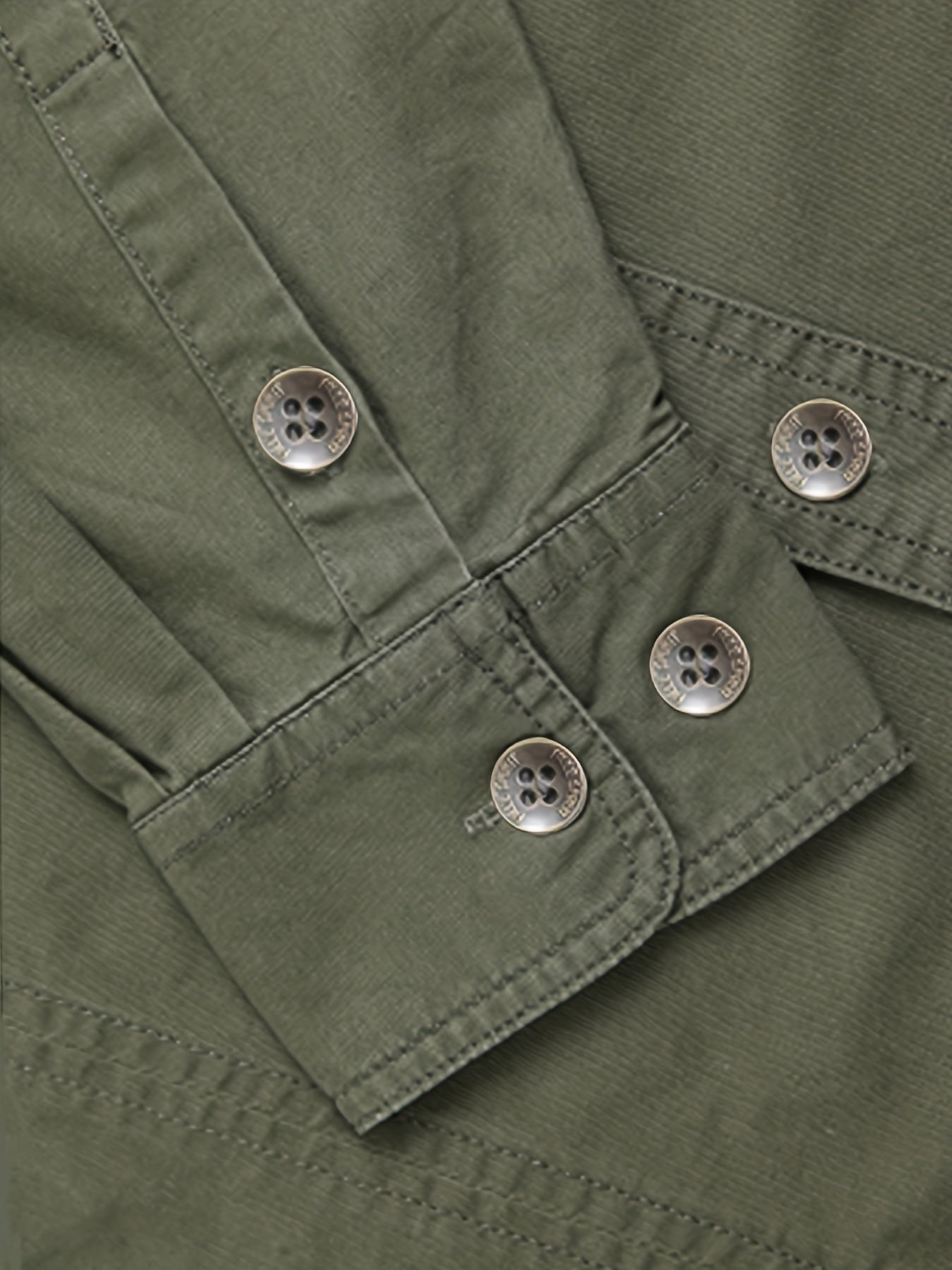Men's Long Sleeve Military Style Cargo Tactical Work Shirt