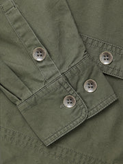 Men's Long Sleeve Military Style Cargo Tactical Work Shirt