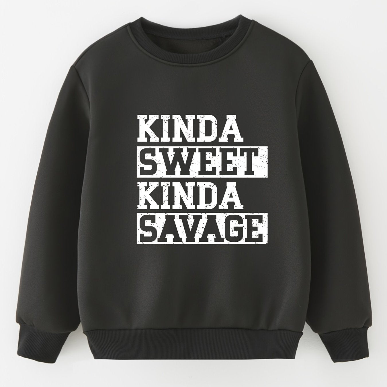 Baby Boys Letter Graphic Pullover Sweatshirt Top