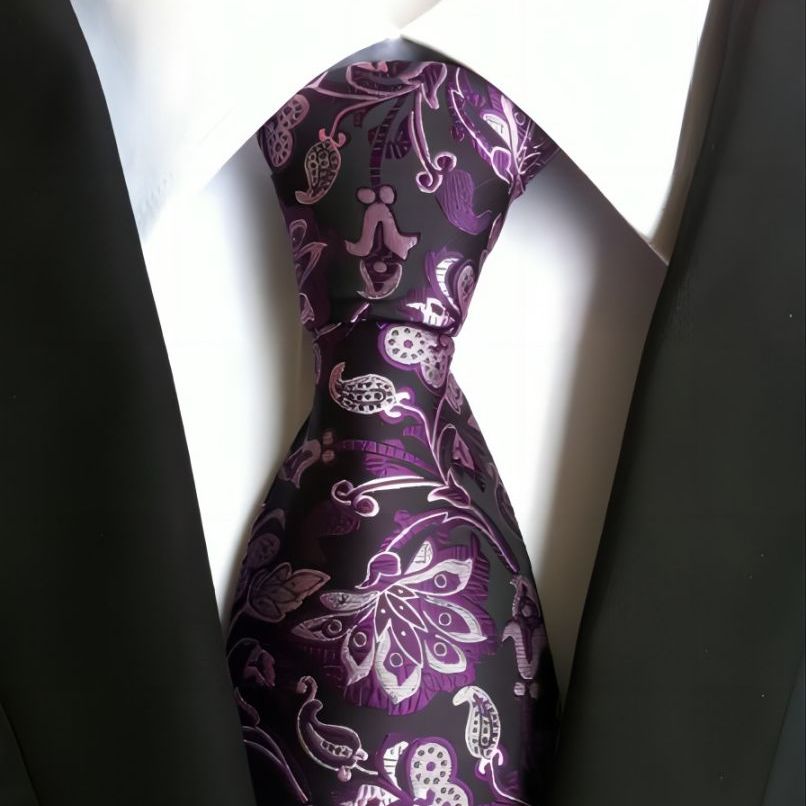 High Density Cashew Flower Men's Suit Tie