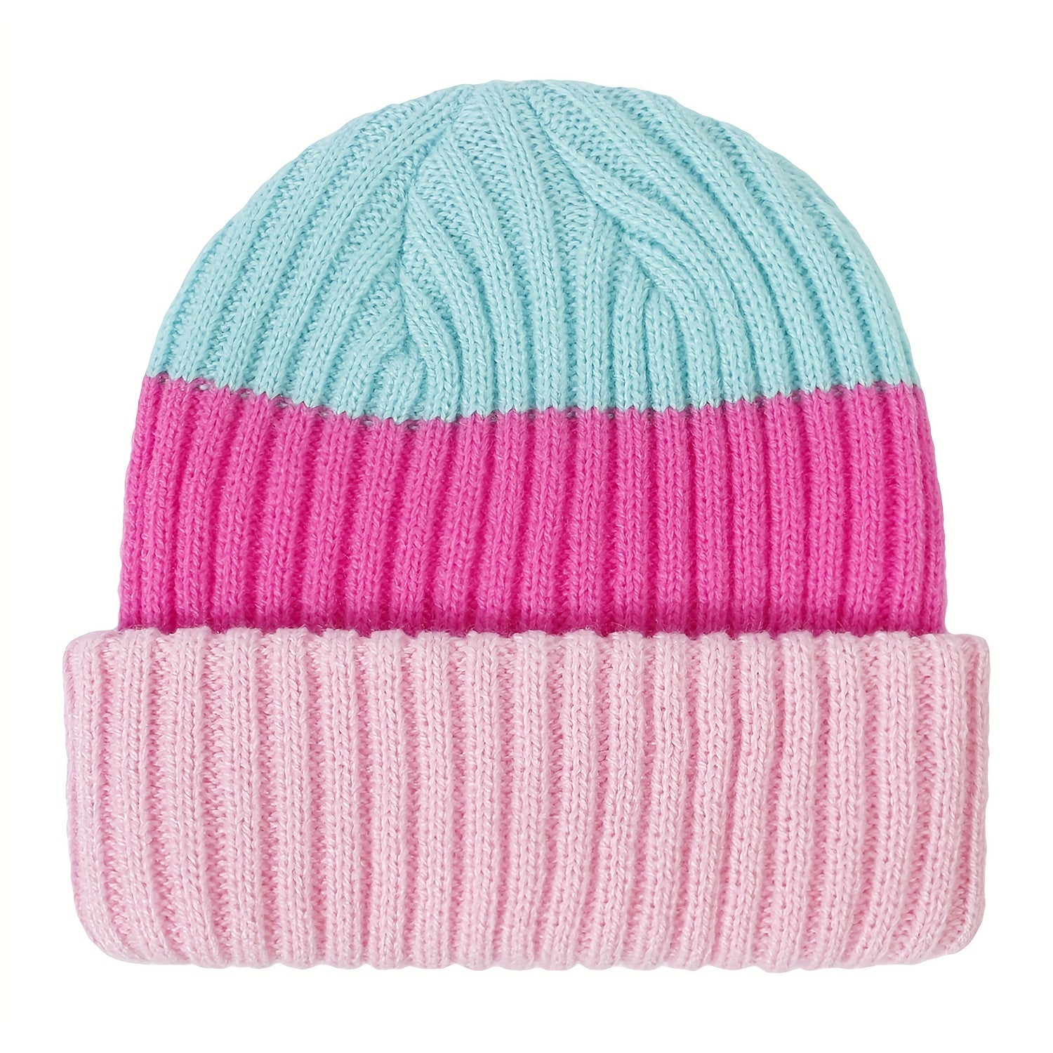 Warm Striped Kids Baby Woolen Hat for Autumn & Winter