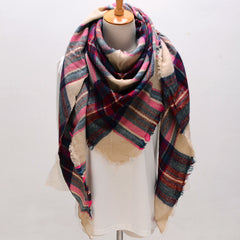 Classic Blanket Scarf Long Shawl for Winter Outdoor Hiking & Camping