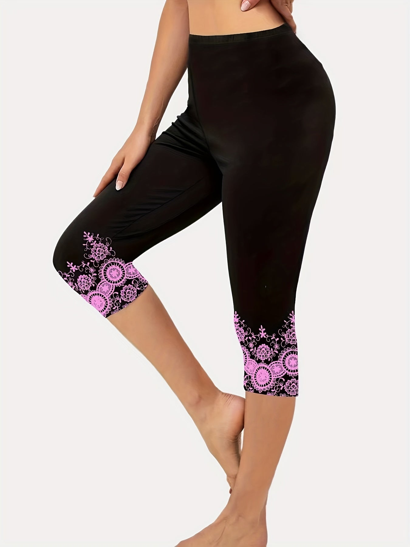 High Waist Cropped Leggings Skinny Casual Leggings
