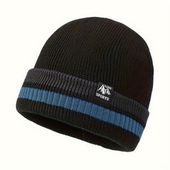 Warm Fleece-Lined Knitted Winter Hat for Men and Women