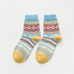 5 Pairs Christmas Women's Cozy Knit Winter Socks