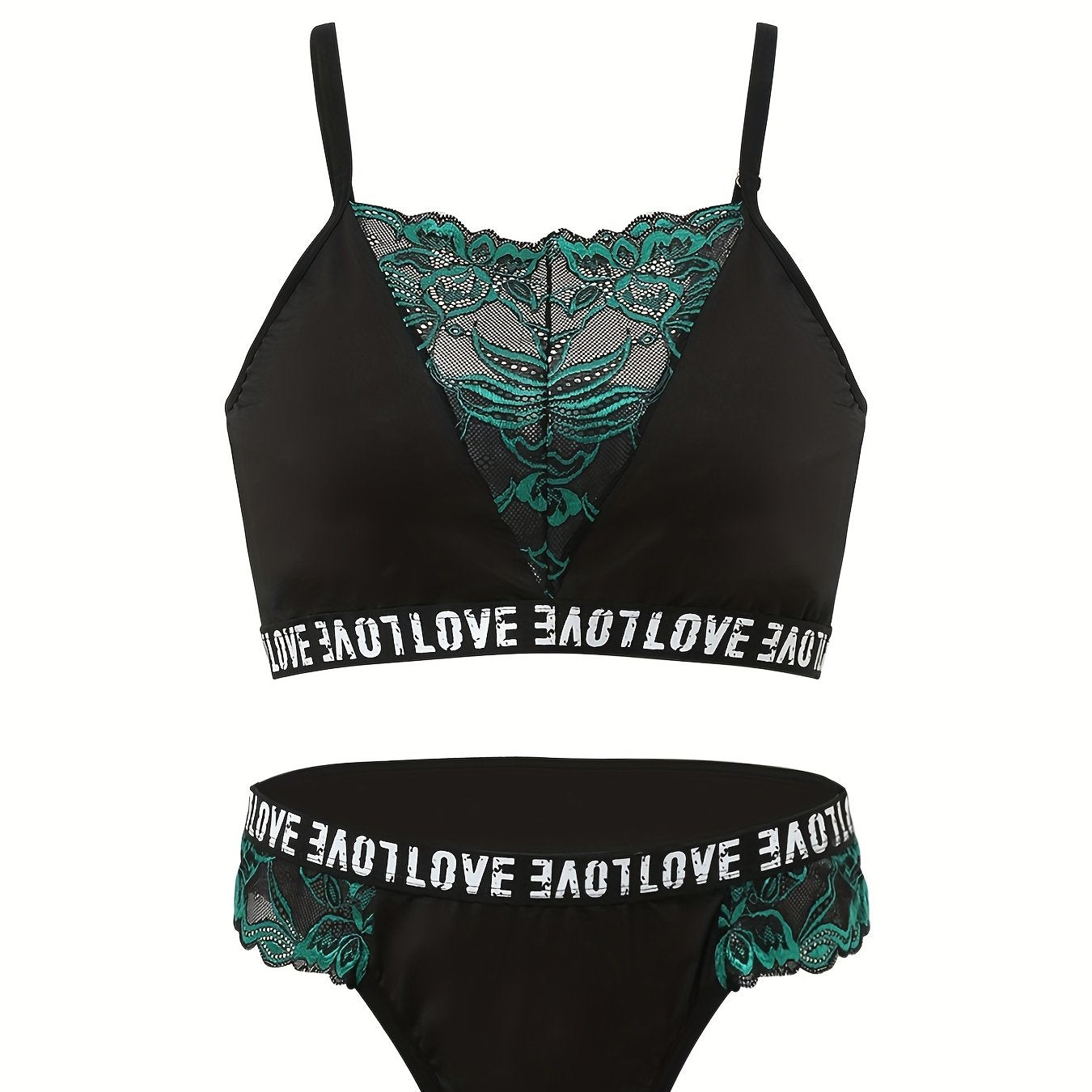 Lace Jacquard Lingerie Set