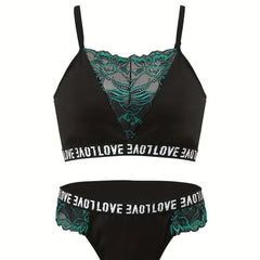 Lace Jacquard Lingerie Set