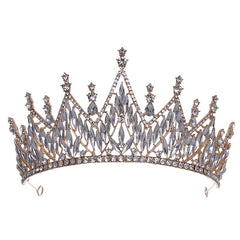Silver Rhinestone Crystal Tiara Bridal Flower Girl Crown