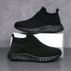 Girl's Breathable Slip On Sock Shoes Soft Sole Sneakers For Kids