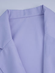 Women's Solid Lapel Neck Blazer