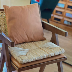 Eco Upholstered Knitted Lawn Seat Cushion Hand Woven Floor Pillow Chair Outdoor
