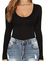 Long Sleeve Shaping Bodysuit Tummy Control Butt Lifting Slimmer Body Shaper