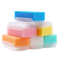 Infant Massage Brush Tactile Set Bath Sponge & Scalp Scrub